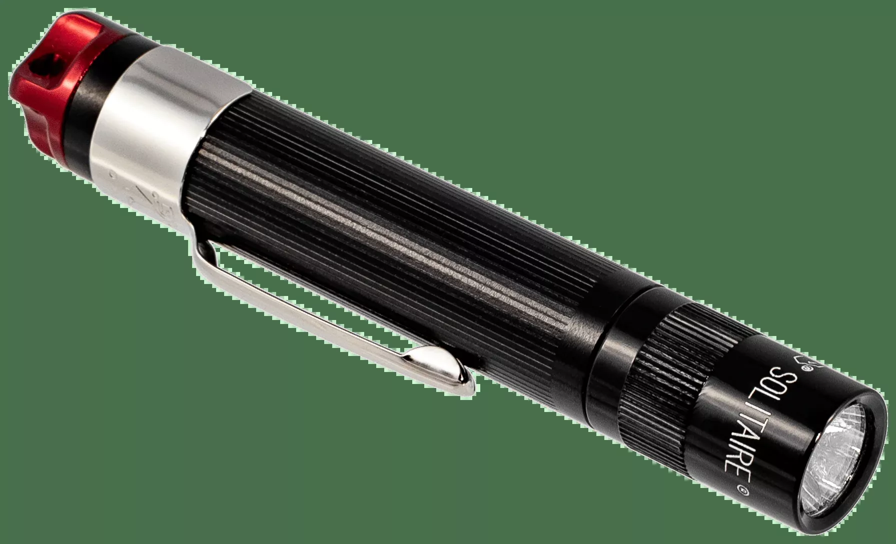 Maglite Solitaire, Mlt J3asw2Solitaire Spectrum Led Aaa Black/red