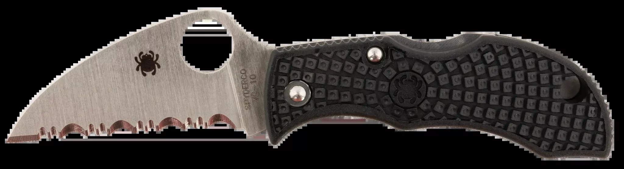 Manbug 1.91" Wharncliffe Serrated Folding Knife