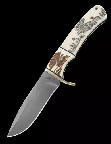 Marbles Scrimshaw Knife