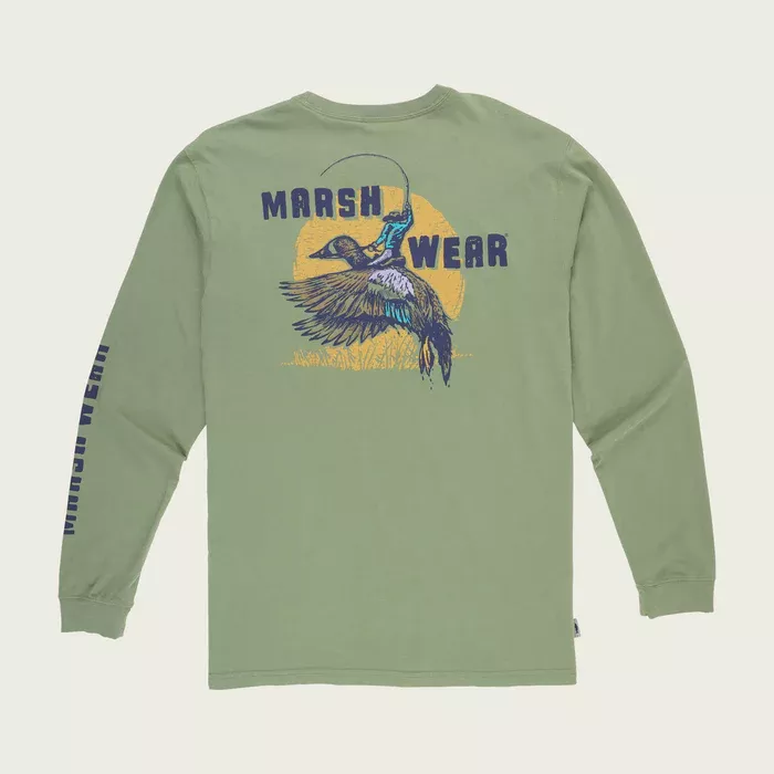 Marsh Wear Mallard Rodeo Long Sleeve T-Shirt – Loden #MWT2033