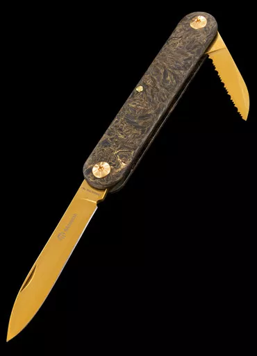 Maserin 195 SUPERTiN Fat Carbon Folding Knife