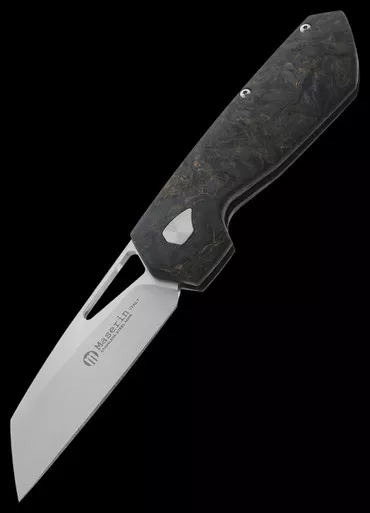 Maserin 371 W2 Gold Fat Carbon Folding Knife