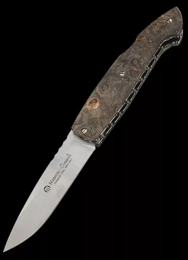 Maserin Consoli Briar Wood Brown Folding Knife