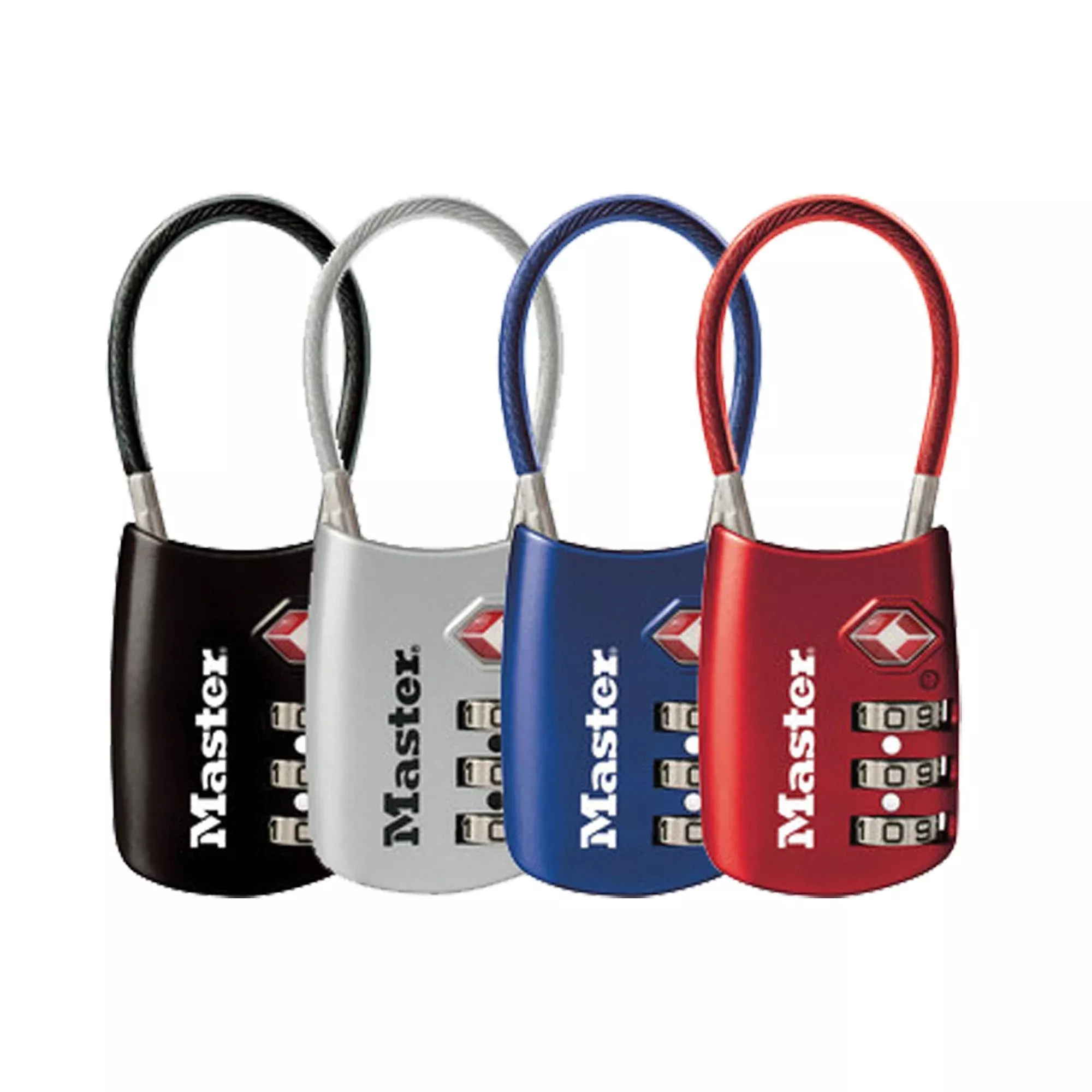 MasterLock Single Flexible Combo Shackle Lock – Assorted Colors