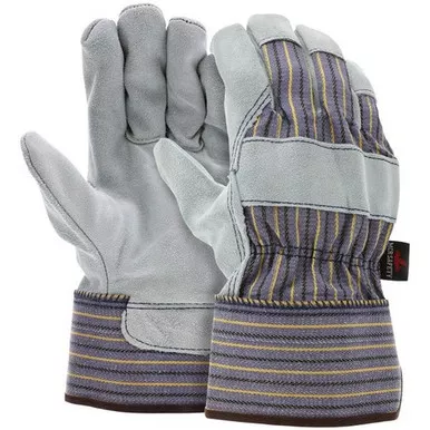 MCR Safety 1400A A Grade Select Shoulder Leather Work Glove w/ 2.5" Plasticized Cuff
