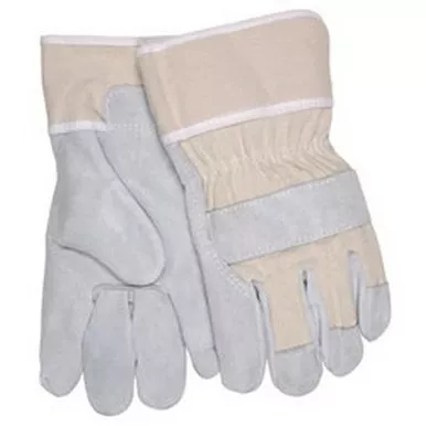 MCR Safety 1400B Regular Shoulder Leather Gloves w/ 2.5" Duck Cuff