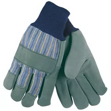 MCR Safety 1420A A-Grade Select Shoulder Split Leather Palm Work Gloves w/ Knit Wrist