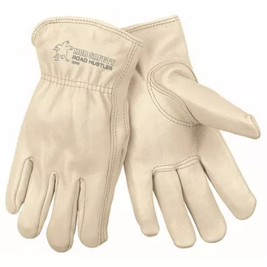 MCR Safety 3200 Road Hustler Premium Grade Grain Leather Drivers Work Gloves