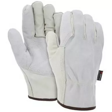 MCR Safety 32056DP CV Grade Cow Split Leather Back, Double Palm Drivers Work Gloves