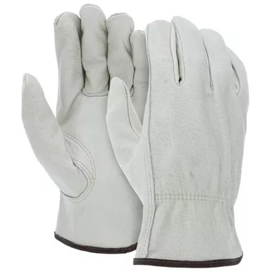 MCR Safety 3215 CV Grade Unlined Grain Cow Leather Driver Gloves
