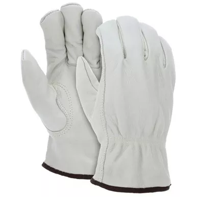 MCR Safety 32801 CV Grade Grain Leather, Thermal Lined Insulated Drivers Work Gloves