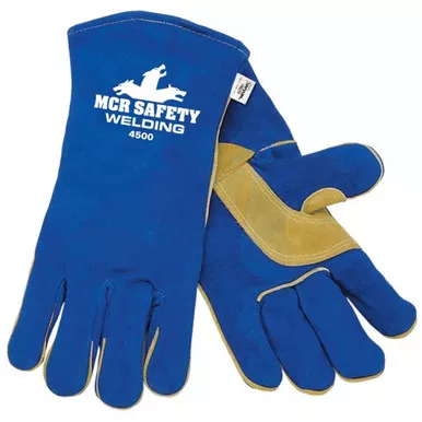 MCR Safety 4500 Foam Lined Select Shoulder Leather, Kevlar Sewn Welding Work Gloves