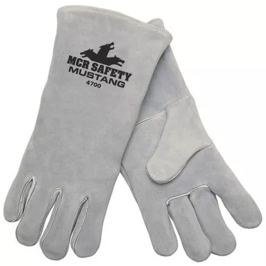 MCR Safety 4700 Mustang™ Premium Select Side Leather, Kevlar Sewn Welding Work Gloves