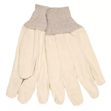 MCR Safety 8300C 12 oz. Premium Cotton/Polyester Work Gloves w/ Clute Pattern, Knit Wrist & Straight Thumb