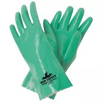 MCR Safety 9782 Predaknit Fully Rough Nitrile Coated, Interlock Lined, ActiFresh Treated Work Gloves w/ 12" Gauntlet Cuff