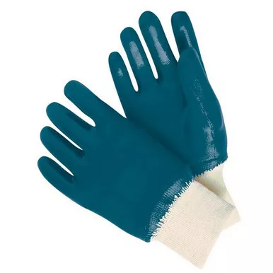 MCR Safety 97951 Industry Standard Fully Nitrile Coated, Jersey Lined, ActiFresh Treated, Work Gloves w/ Knit Wrist