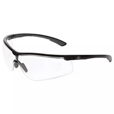 MCR Safety KD710PF Klondike KD7 Extremely Low Profile & Lightweight Black Frame Safety Glasses w/ Clear MAX6 Anti-Fog Lens