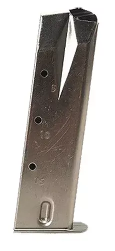 Mec-Gar OEM Nickel Detachable 15rd 9mm Luger