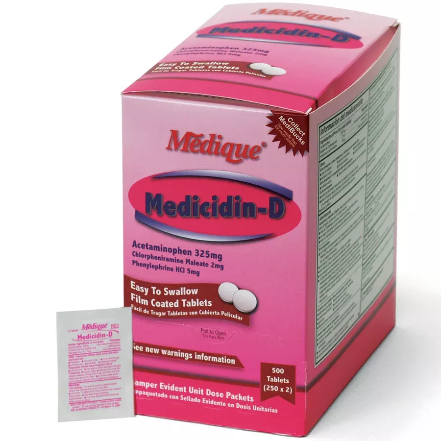 Medicidin-D, 500/box