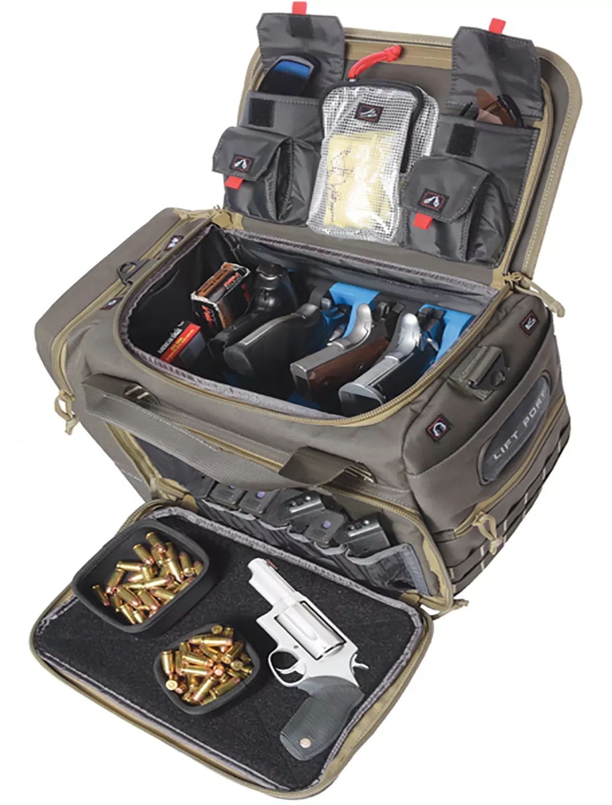 Medium/Large Rifle Green 5 Handgun Range Bag