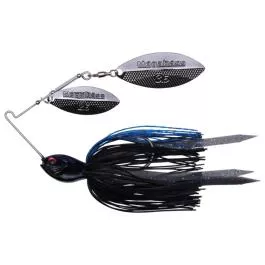 Megabass SV-3 Double Willow Spinnerbaits - 3/8 oz. - Black Blue