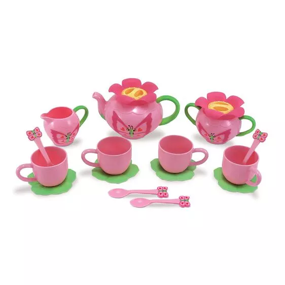 Melissa & Doug Bella Butterfly Pretend Play Tea Set
