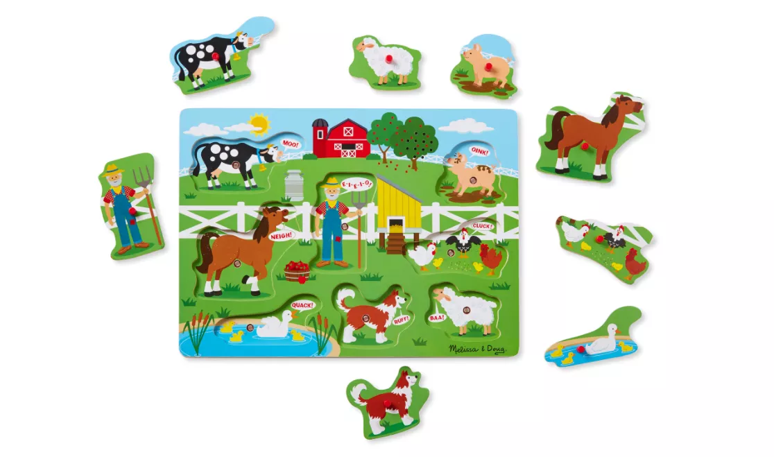 Melissa & Doug Old MacDonald’s Farm Sound Puzzle #738