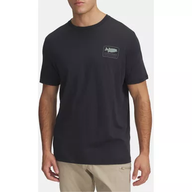 Men's Ua Bass Short Sleeve Anthracite--silica Green