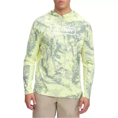 Men’s Ua Fish Pro Camo Hoodie Sonic Yellow-mod Gray-white