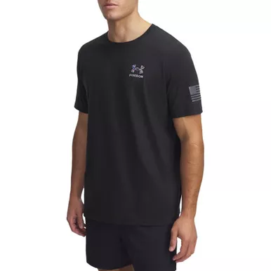 Men's Ua Freedom Eagle Short Sleeve Black--castlerock