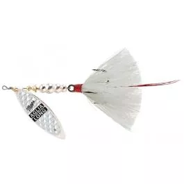 Mepps Aglia Long Spinners - #4 - Rainbow-White