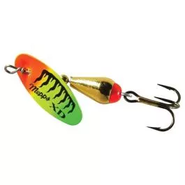 Mepps XD (Xtra Deep) Spinner - #0 - 1/12 oz. - Gold Fire Tiger