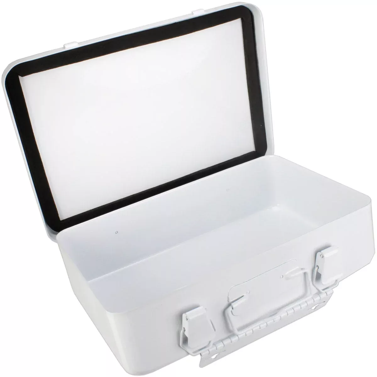 Metal First Aid Case, 16 Unit w/ Gasket – Horizontal – Empty