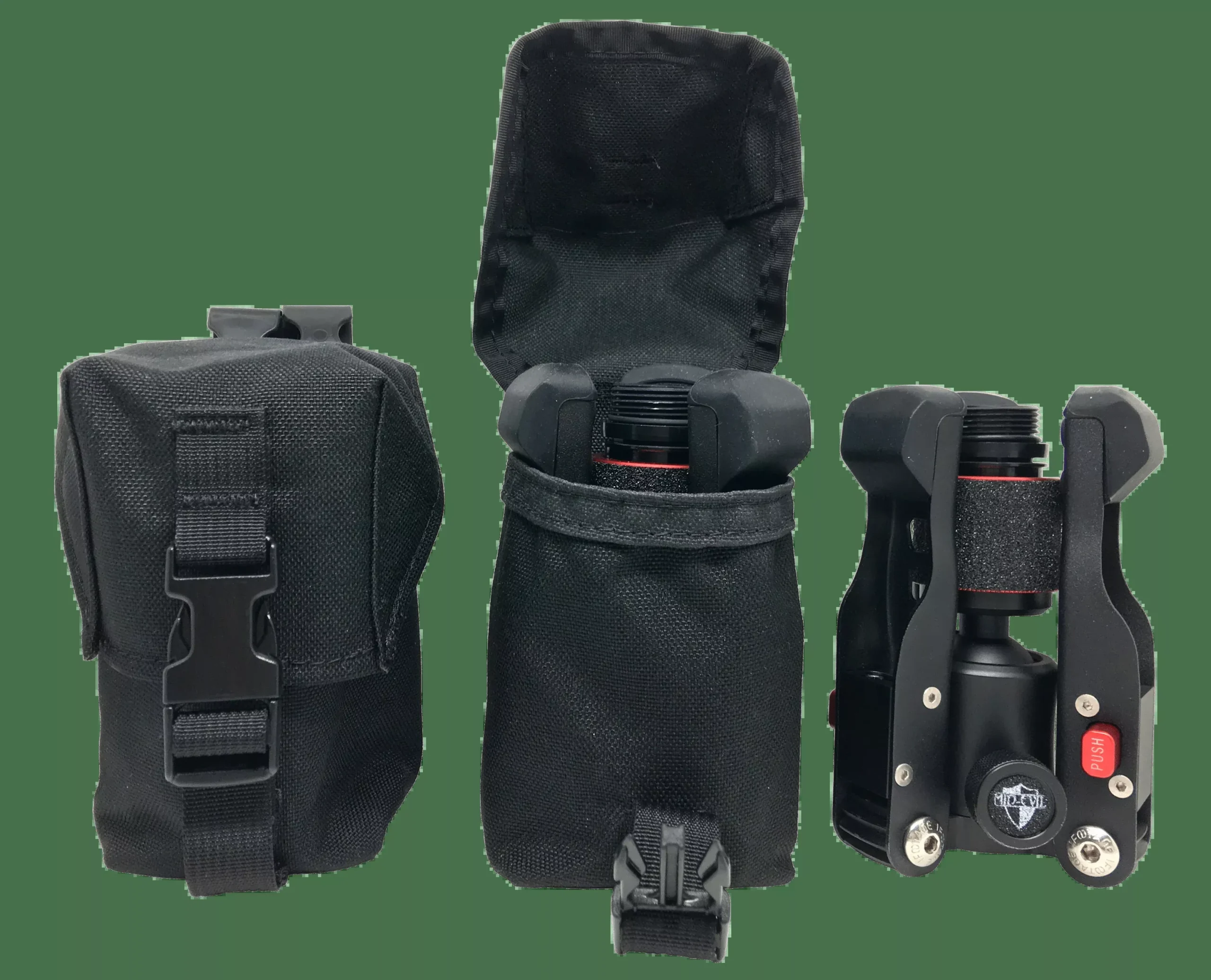 Mid-evil Industries Molle Pouch, Midevil MolleblackMolle Pouch Black
