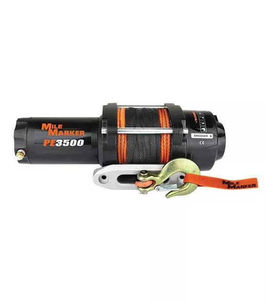 Mile Marker PE3500 ATV Winch, 3500 lb.• 77-53112BW