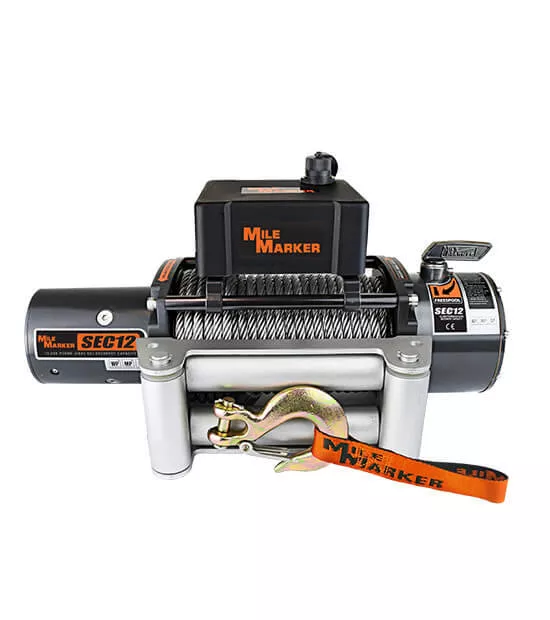 Mile Marker SEC 12 Winch, 12,000 lb• 76-50251BW