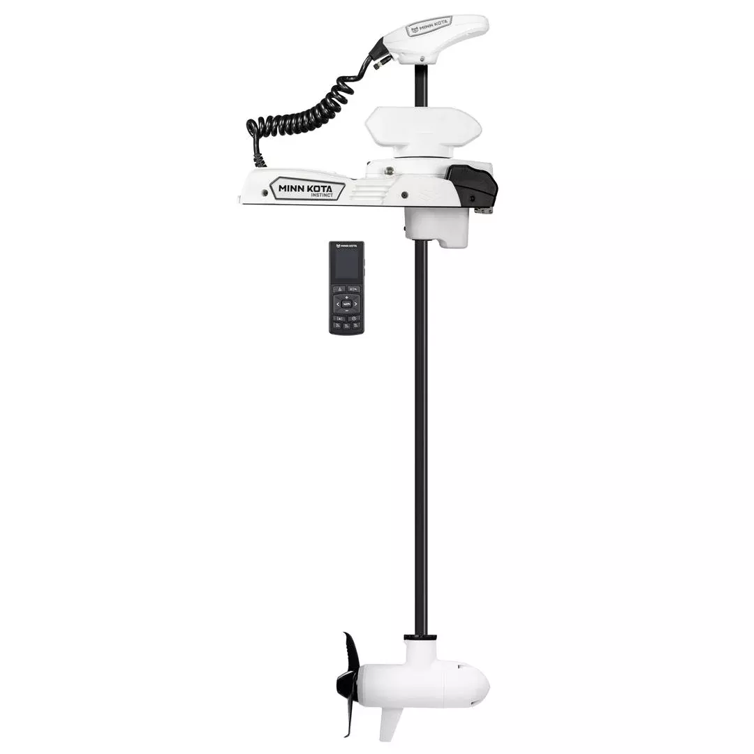 Minn Kota Riptide Instinct QUEST 90/115 lb. Thrust, 60″ Shaft, Wireless Remote, White• 1358560