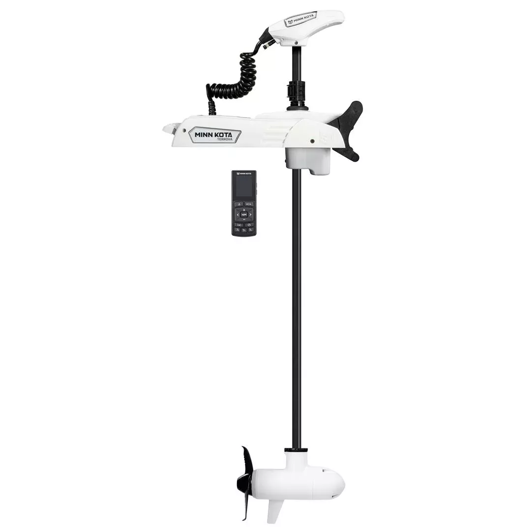 Minn Kota Riptide Terrova QUEST 90/115 lb. Thrust, 60″ Shaft, Wireless Remote, White• 1363900