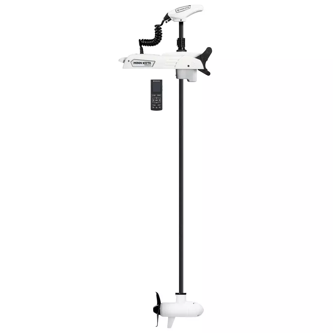 Minn Kota Riptide Terrova QUEST 90/115 lb. Thrust, 87″ Shaft, Wireless Remote, White• 1363902