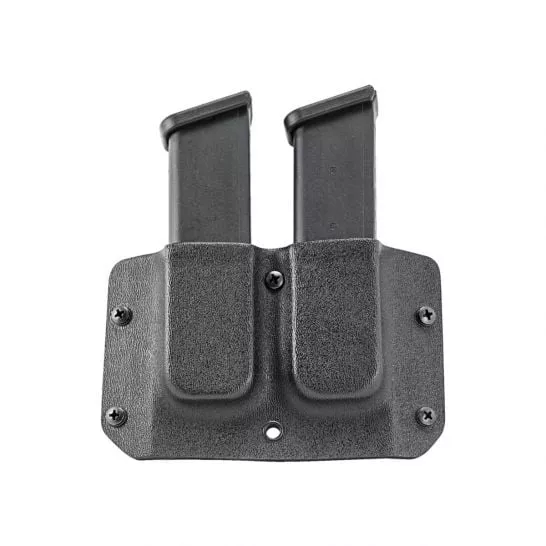 Mission First Tactical Double Stack Double Magazine Pouch Generic 9/40 #HDMP-GDS940-BL