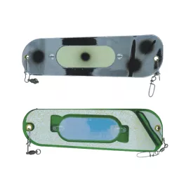 Moonshine Lures Flasher - Chrome/Crushed Glow