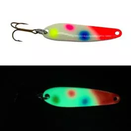 Moonshine Lures Ice Jig Spoon - 1/4 oz. - Red Head Wonderbread