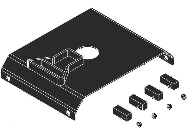 MORryde Fifth Wheel Hitch Pin Box Adapter Kit For SuperGlide Hitches• RPB77-001