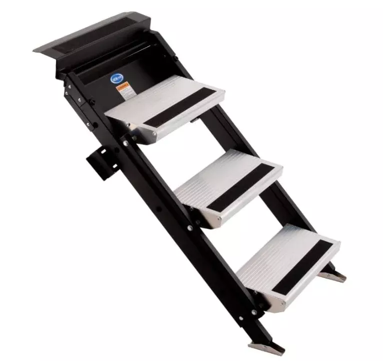 MORryde Flip Tread RV Entry Step - 3 Step• STP-217
