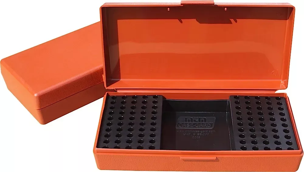 MTM Ammo Box Rimfire Competition SB-200 Multi-Caliber Rimfire Rifles Rust Polypropylene 100-250rd