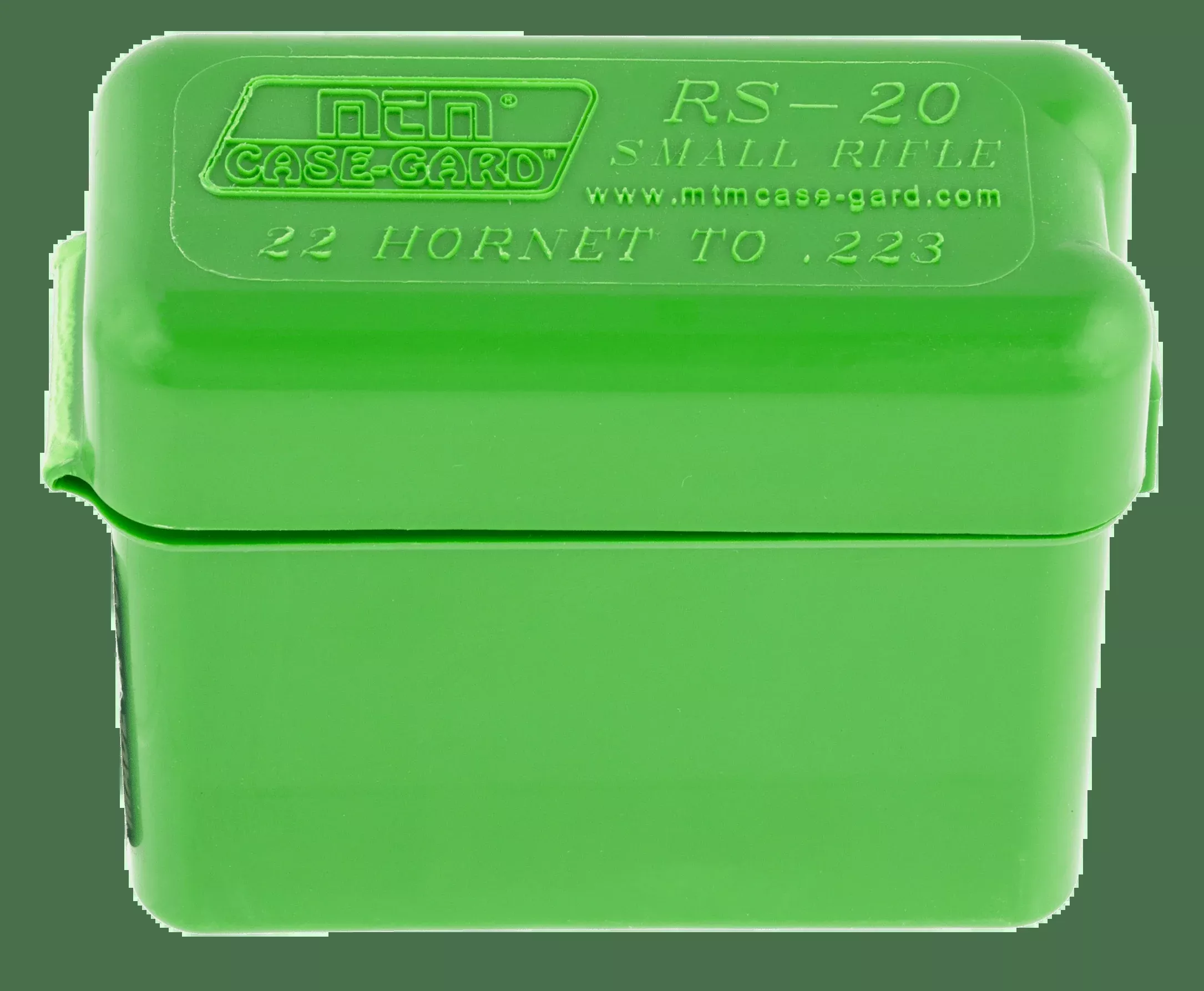 Mtm Belt Carrier, Mtm Rs-20-10 20rd Rfl Belt Box Sm Grn