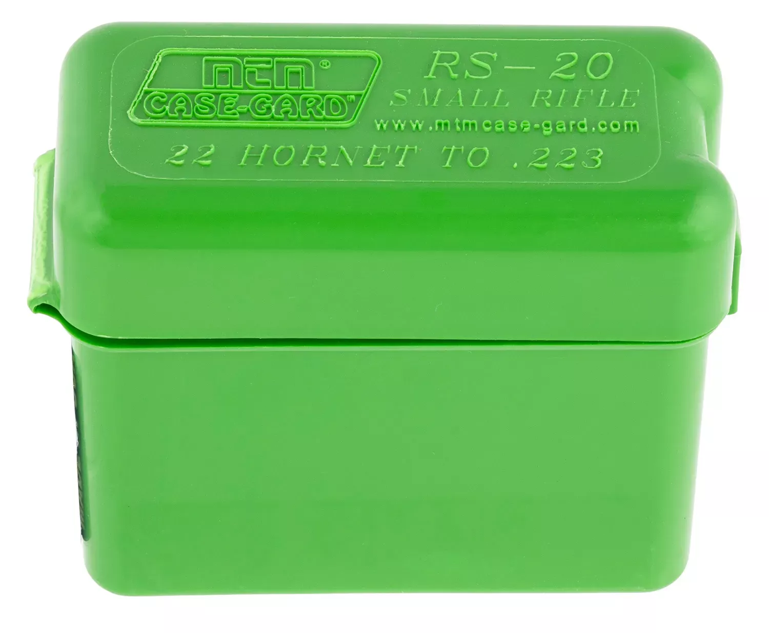 MTM Case-Gard Ammo Box RS-20-10 Belt Carrier Multi-Caliber Rifle Green Polypropylene 20rd