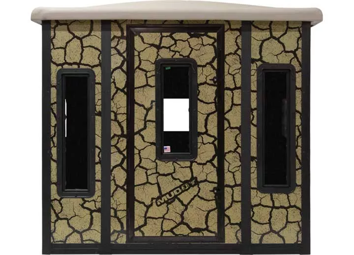 Muddy Penthouse Steel Box Blind, Cracked Mud Camo• MUD-BBBST7000