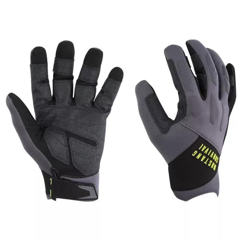 Mustang EP 3250 Full Finger Gloves – Grey/Black – XL