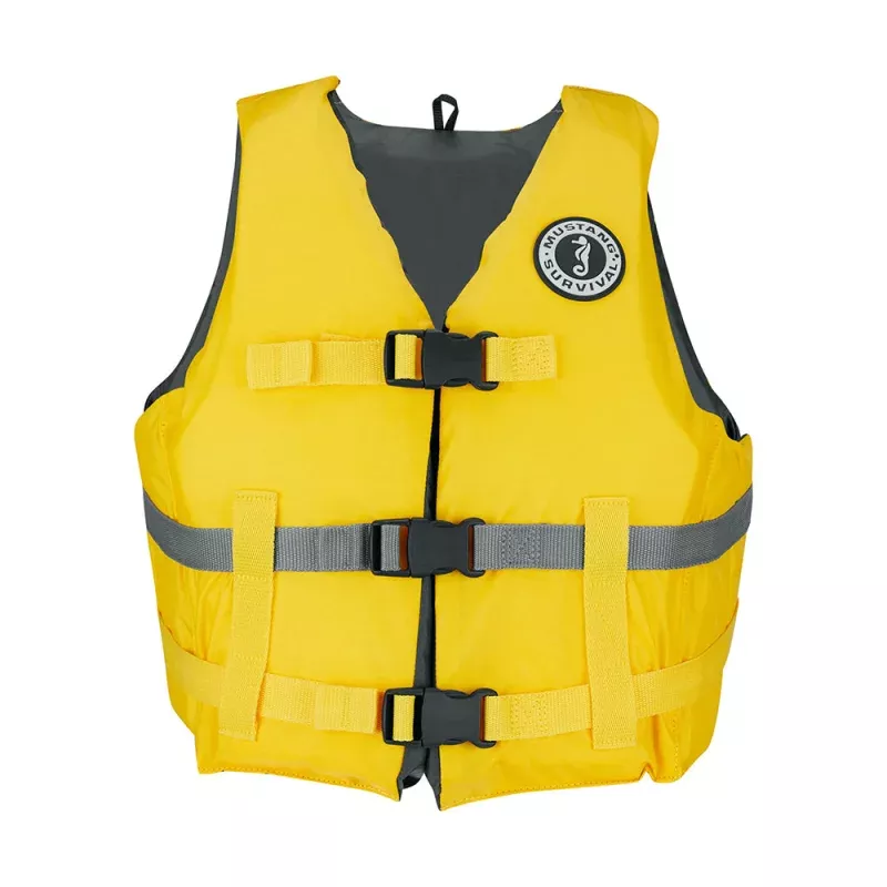 Mustang Livery Foam Vest – XS/S – Yellow